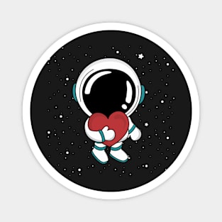 Love Astronaut Valentine Da Magnet